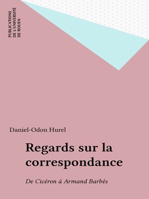 cover image of Regards sur la correspondance